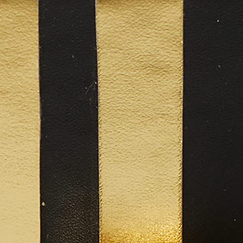 Cosmoliving By Cosmopolitan Faux Leather Faux Book Box With Metallic Finish, Set Of 3 12", 9", 6"H, Gold #TOP6