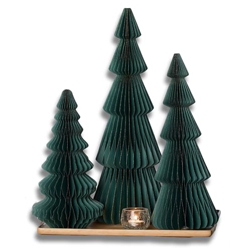 Your Heart's Content Pine Set of 3 Winter Honeycomb Paper