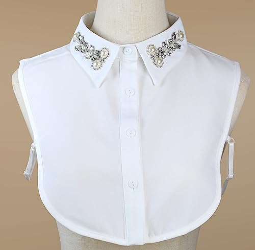 Joyci Diamond Pearl False Collar Peterpan Fake Collar Half Shirt Dickey3