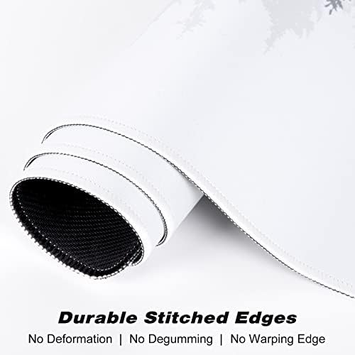 Atufsuat Extended Gaming Mouse Pad, XXL Large Desk Pad 30 x 14 Inch, Big Computer Keyboard Mousepad, Waterproof Mouse Mat with Stitched Edges and Non-Slip Base for Women Office Gaming, Ink Forest