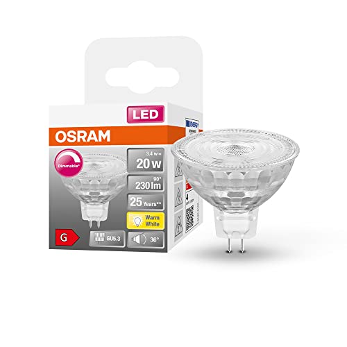 Ampoules LED E27 Osram Superstar à filament de verre clair blanc chaud 2200K pack de 6