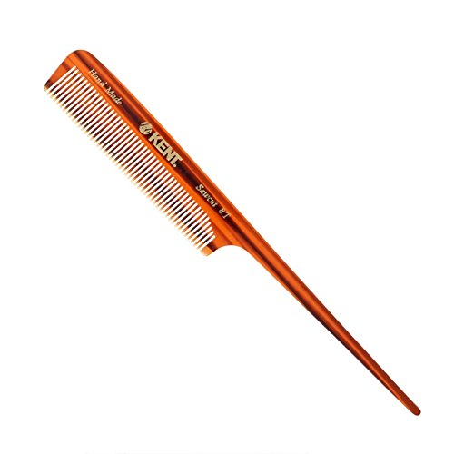 Image of Kent 8T 197mm Handmade Sawcut Womens Fine Toothed Non Scratch Tail Hair Comb
