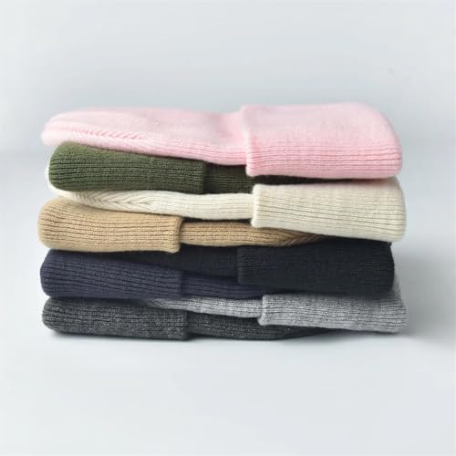 Bonnet tricoté à revers de qualité supérieure en maille multicolore