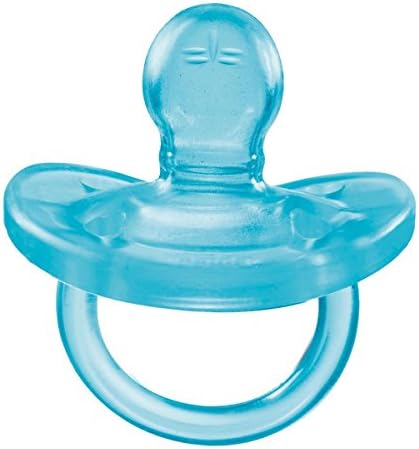 Chicco Soft ergonomic pacifier in silicone x 2, blue / green, 16-36 months