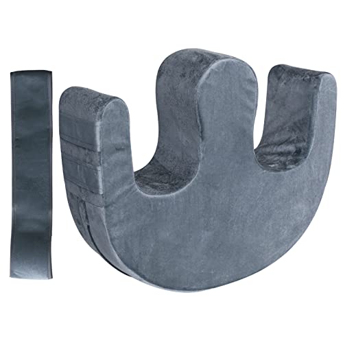 Sexysamba Bedridden Patient Turning Device with Fixing Strap Elderly Assistance Products Bed Rest Leg Pillow Patient Lift Aid Flannel Multifunctional Anti-Decubitus Nursing Products, Gray