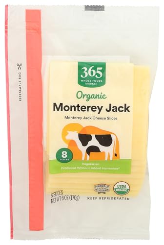 365 by Whole Foods Market Organic Sliced Monterey Jack Cheese, 6 OZ