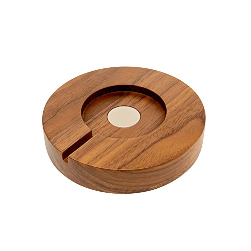 Walnut Charging Station for MagSafe - Fits iPhone 12 - Wooden Charging Dock - Nightstand Charger Holder for Apple iPhone (Charger Not Included) (Walnut)