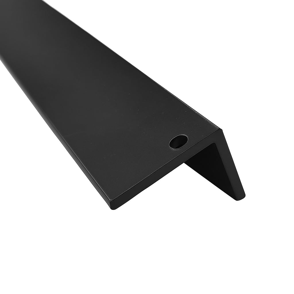 Angle en aluminium thermolaqué noir RAL 9005 mat 12 x 12 x 1,5 mm x 2000 mm