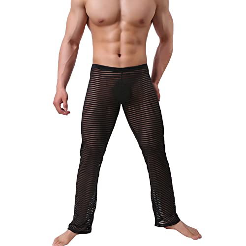 Beokeuioe Yogahose Herren Jogginghose Herren Lang Leichte Yogahose Herren Offenes Bein Freizeithose Herren Lang und Leicht Hosen Männer Yoga leichte sexy Yoga Hose Cover