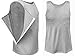 Mastectomy Recovery Tank Top with Drain Pockets Unisex Post Shoulder Surgery Shirts Full Snap Access Rotator Cuff Recovery Clothing Grey XL