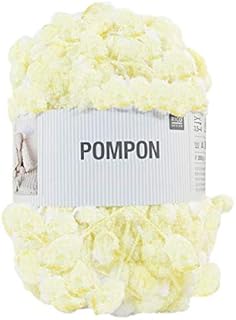 Rico Design 038 Pompom Wool, Lemon