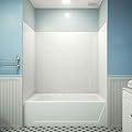 DreamLine QWALL-VS Shower and Tub Backwalls, White
