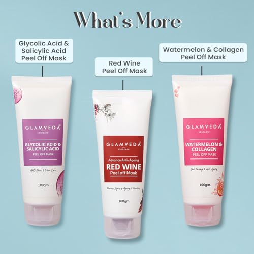 Image of Glamveda Rice & Ceramide Korean Glass Skin Peel-Off Mask | Brightening & Anti-Aging Face Mask | Removes Dead Skin | 100g