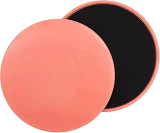 Stanz (TM) 2PCS 2 Pack Pink Gliding Discs Core Sliders. Dual Sided Use on Carpet or Hardwood Floors. Abdominal Exercise Equipment