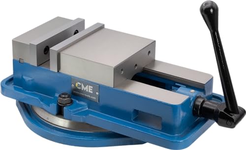 CME CNC Milling Vise with Swivel Base, Angle Lock Design, 6