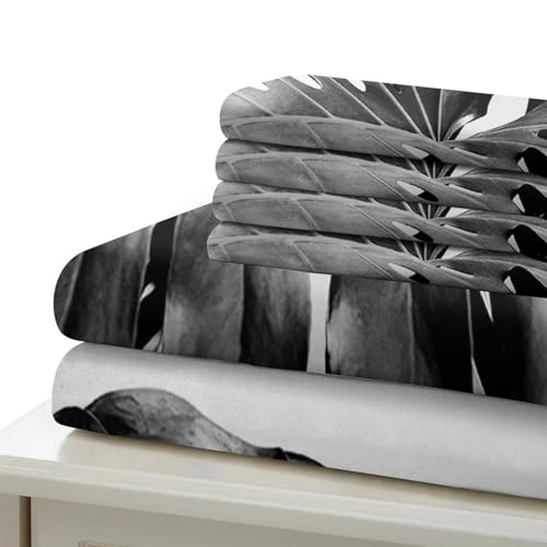 Linge de lit microfibre 3D doux et résistant avec fermeture éclair