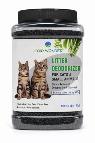 Coir Wonder Cat Litter Deodorizer – 2.2 Lb Activated Charcoal