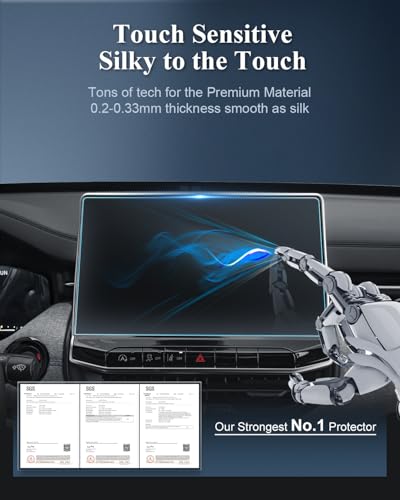 BIBIBO Matte for 2024 2025 Jeep Compass Screen Protector Anti-Glare 2023-2025 2026 Jeep Compass (Latitude/Latitude Lux/Altitude/Limited/(RED)/Trailhawk/High Altitude) 10.1" Tempered Glass [Anti-Scratch Anti-Reflection] Jeep Compass Accessories 2026 2025-2 - Thumbnail 4