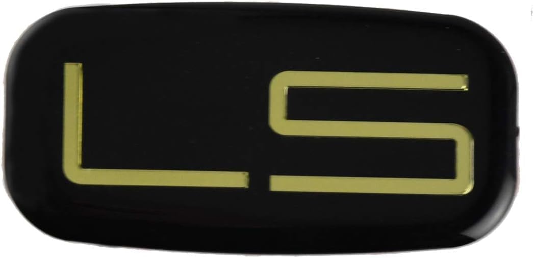 2Pcs LS Cab Emblem Badge 3D Logo Roof Pillar Replacement for 92-07 Silverado Tahoe Suburban (Gold)
