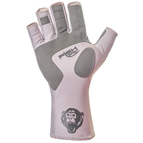 Fish Monkey Fm11-Ltgrey-Xl Half Finger Guide Glove Lite Grey Xl #TOP2