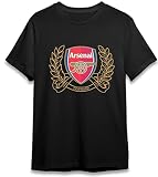 Arsenal F.C. Forward Shirts Unisex Hipster Hip-Hop Mens for Women Cotton Fashion T-Shirts Black XXL