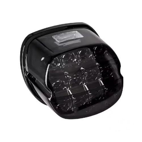 Luz trasera LED para motocicleta y freno ahumada para Harley Dyna