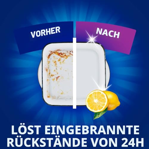 Finish Powergel Flüssigwaschmittel für die Spülmaschine, multifunktional, entfettende Wirkung, Zitronengel, 120 Waschgänge… – Ansicht 3