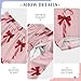 XDKDZIS Candy Cane Pattern Cute Bows Pink Pajama Lounge Pants with Pockets Sleepwear Soft Elastic Waist PJ Bottoms 6-14 Years