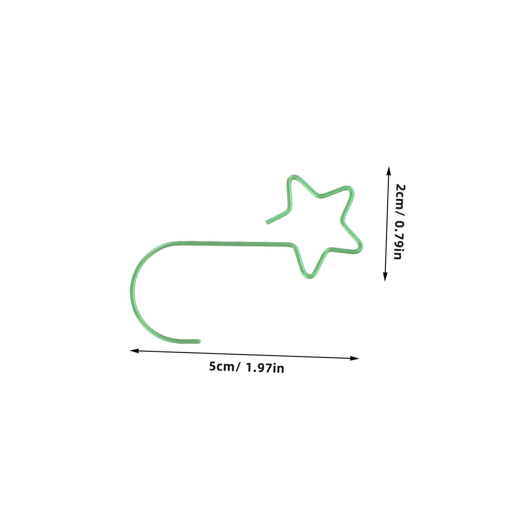 OKUMEYR 5Bags Star Shaped Ornament Hooks Decorative Hanging Hooks for Christmas Tree Ornaments Lanterns Sturdy Fade Resistant for Festive Decoration Outdoor Use