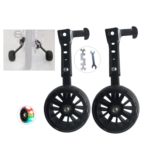 1 Pair Universal Variable Speed Bike Training Wheels,Multi-speed Bicycle Training Wheels,Compatible For 16