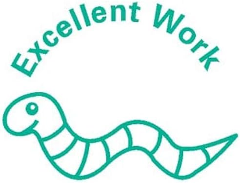 Trodat 61748 "Excellent Work" Classmates Education Stamp,Black Body - Green Ink,Small - Image 3