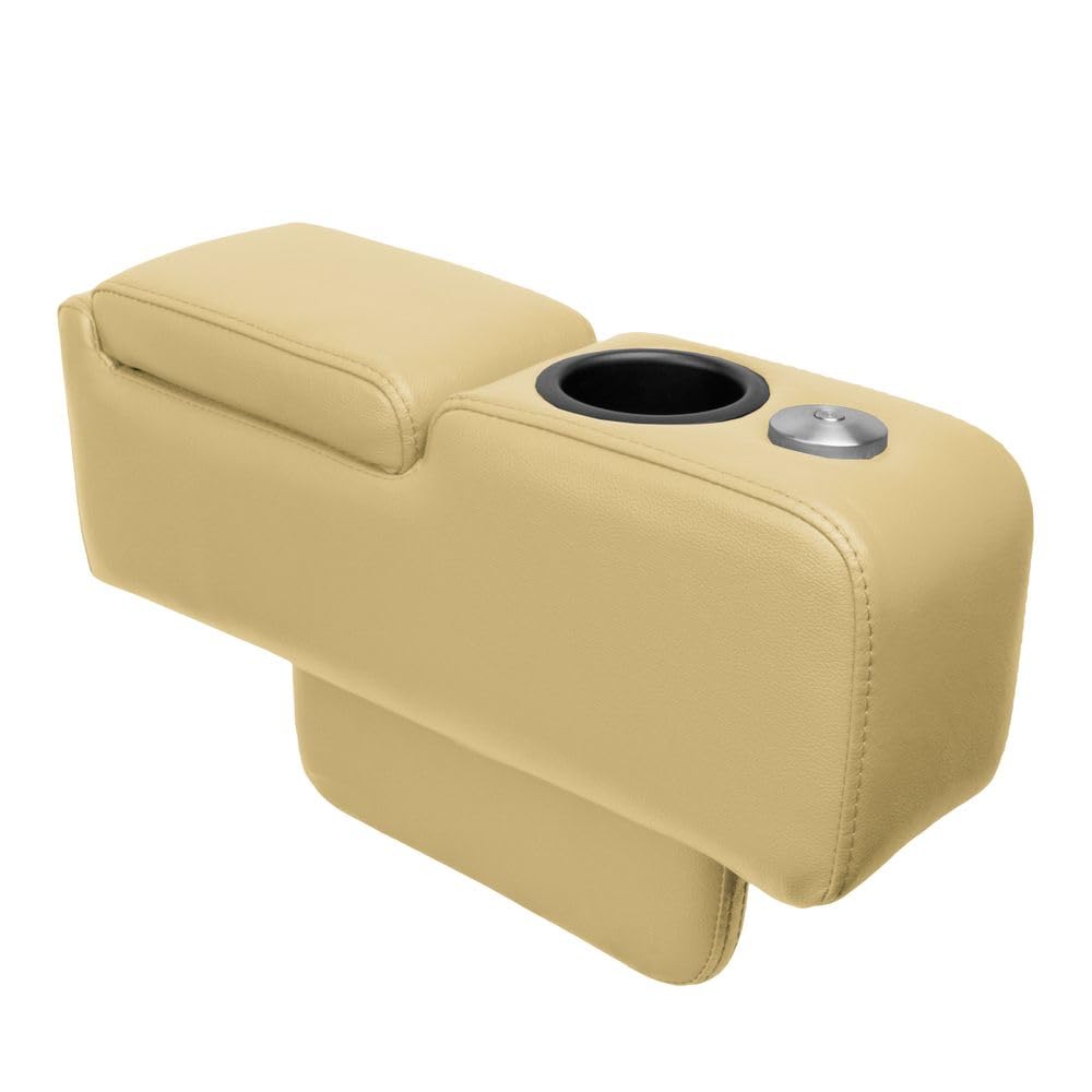 Mobile Armlehne für Loveseat - Leder beige