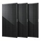 12v 300w Solar Panel, 3 Pack 100W Solar Panels, N-Type 16BB 12 Volt Solar Panel with 25.6% Conversion Efficiency, Monocrystalline Modules for RV Power Systems, Marine, Cabins & Off-Grid System