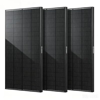 12v 300w Solar Panel, 3 Pack 100W Solar Panels, N-Type 16BB 12 Volt Solar Panel with 25.6% Conversion Efficiency, Monocrystalline Modules for RV Power Systems, Marine, Cabins & Off-Grid System