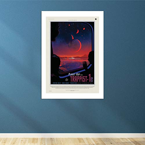 Affiche encadrée Trappist-1e NASA en impression mat archival de qualité supérieure - 4