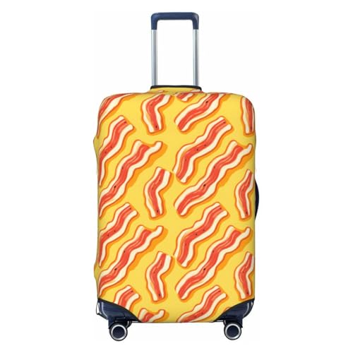 Luggage Cover Protector - Cartoon Bacon Print Fit 22-24 Inch Suitcase Covers for Luggage