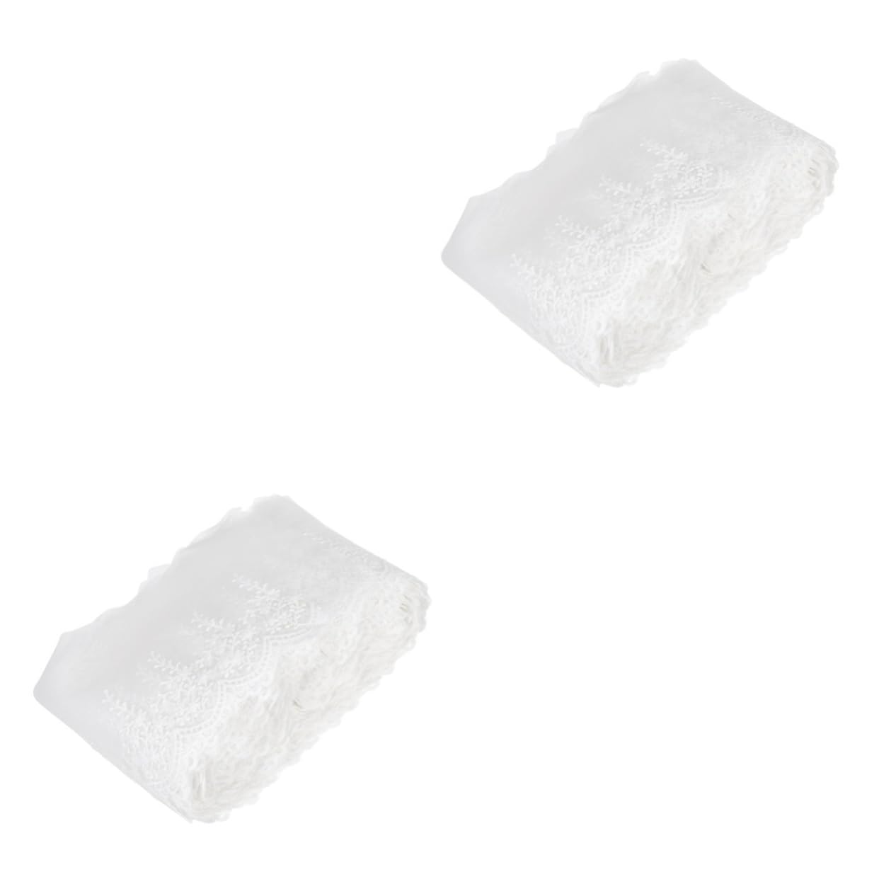TEHAUX 2piezas Ribete De Encaje De Lechosa Para Manualidades Yardas De Pasamanería Decorativa Para Ropa Bodas y Proyectos De Costura