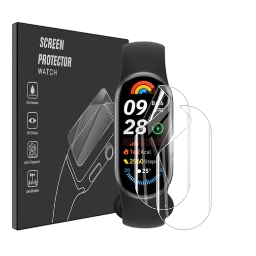 AOKUMA Protector de pantalla para Xiaomi Smart Band 9/10,[2 Piezas] Película protectora de TPU suave Compatible con Xiaomi Mi Smart Band 9/10,HD Transparente, Resistente a los Arañazos