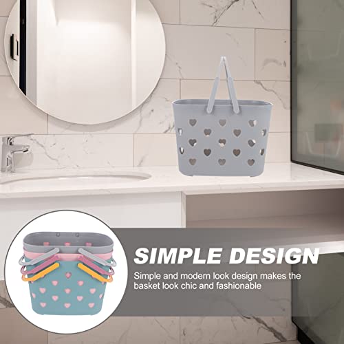 3 Stks Badkamer Opbergmanden Hart Holle Shampoo Fruit Organizers Badbenodigdheden voor Winkelen Badkamer (Verschillende Kleur) - Image 6
