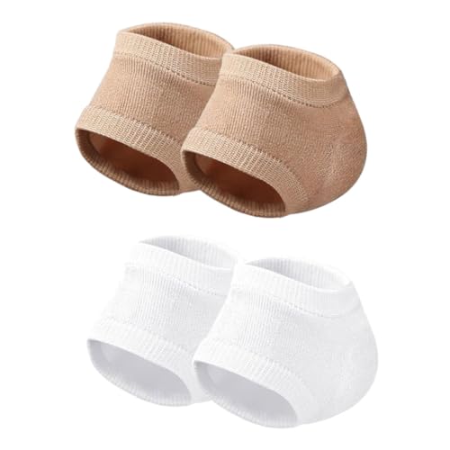 PartyKindom Moisturizing Gel Heel Socks for Women Men Toeless Cracked Heel Protectors Breathable Open Socks