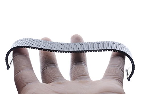 Gilden Custom Length Gents Expansion 17-22Mm Black Stainless Steel Watch Band 552-B-3 #TOP3