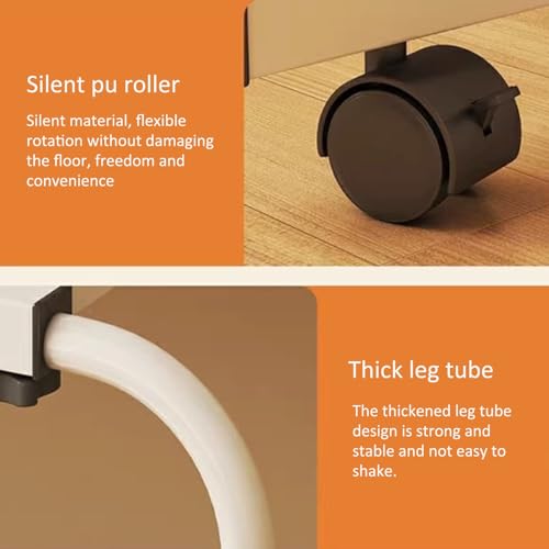 Table de lit roulante et extensible avec hauteur réglable pour ordinateur et repas - 7