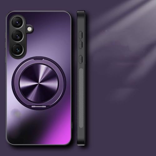 Coque arrière de protection antichoc Samsung S24 FE magnétique violette en mat