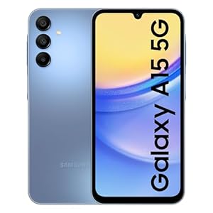 Samsung Galaxy A15 5G (Blue, 8GB, 128GB Storage) | 50 MP Main Camera | Android 14 with One UI 6.0 | 16GB Expandable RAM | MediaTek Dimensity 6100+ | 5000 mAh Battery
