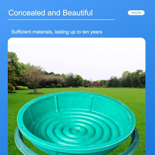 Couvercle de fosse septique invisible 40 cm pour drainage souterrain