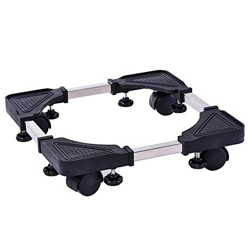 Waschmaschinenständer Multifunktionale Bewegliche Verstellbare Basis Mit 4 Gummirädern Und 4 Starken Fußgrößen Für Trockner, Waschmaschine Und