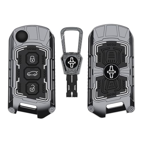 Image of Auto Thrill Premium Key Cover For Compatible With Mahindra Scorpio N | 3Xo | Xuv 300 | Marazzo | Xuv 700 | Xuv 400 Ev | Bolero | Thar 3 Button Flip Key