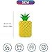 2PCS 3D Printed Fidget Pineapple Toys, Make a Sound Flexible Desk Fidget Worm Toy for Stress Relief, Boys Girls Kids Adults Birthday Gift Party Favors Stress Toys (3.15in)