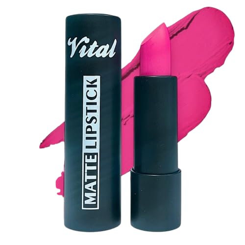 Vital Horizon Matte Lipstick - 27 Rich Shades - Long-Lasting, Waterproof, Non-Drying Formula (Diva)
