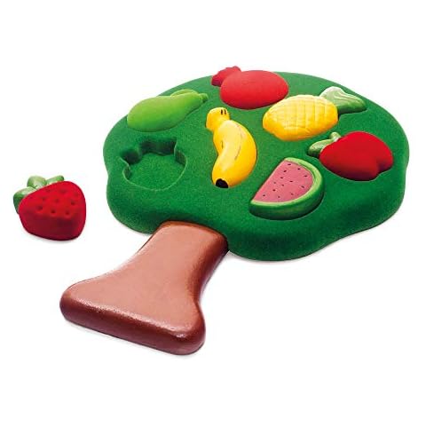 Rubbabu- Puzzle Educativo de Frutas de Caucho Natural Cover